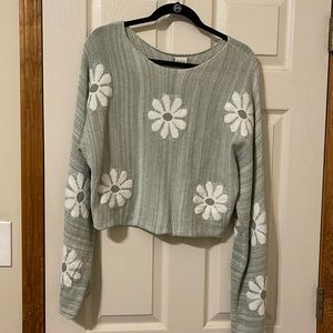 Altar’d State Daisy Cropped Sweater